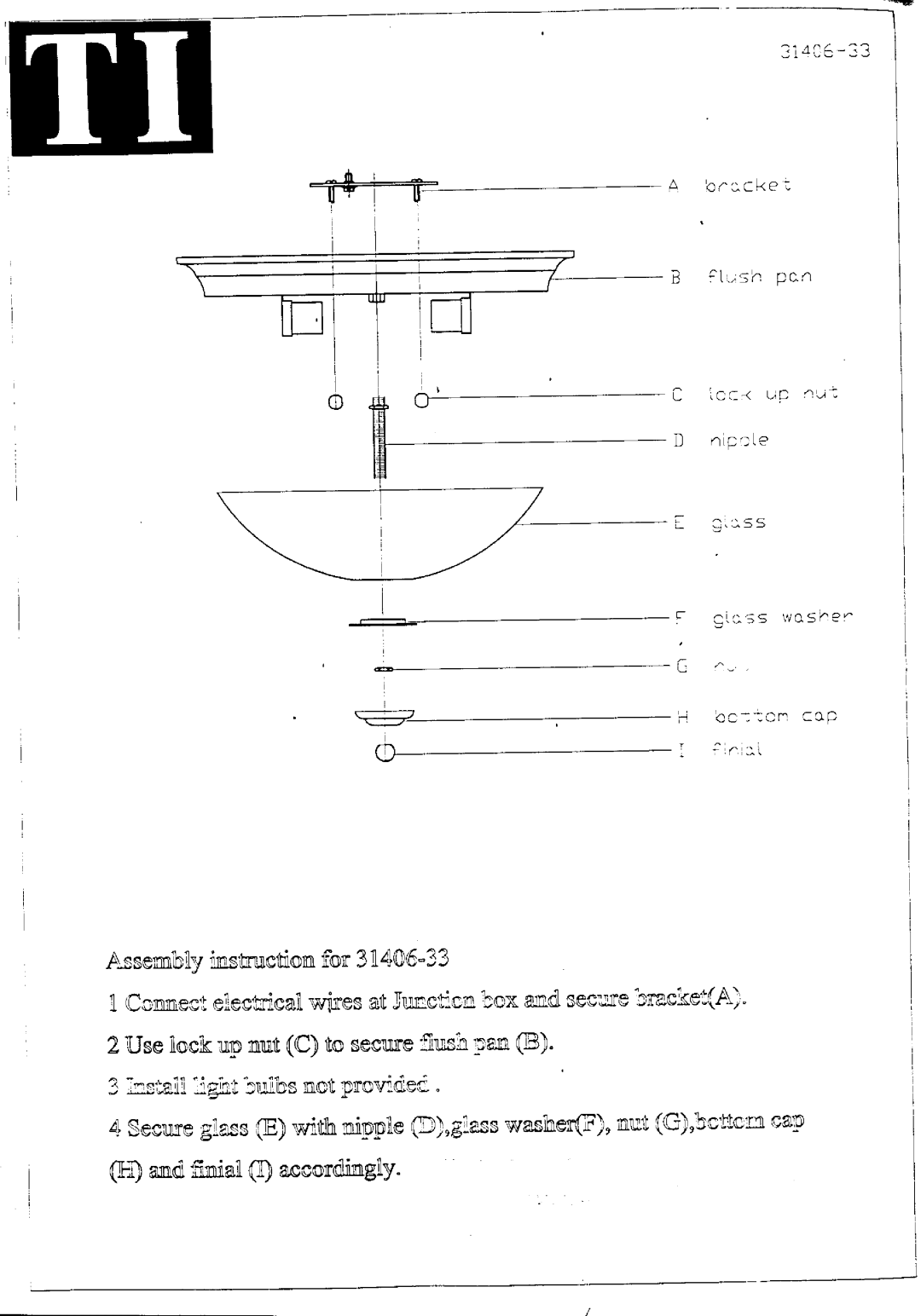 Triarch 31406-33 manual 