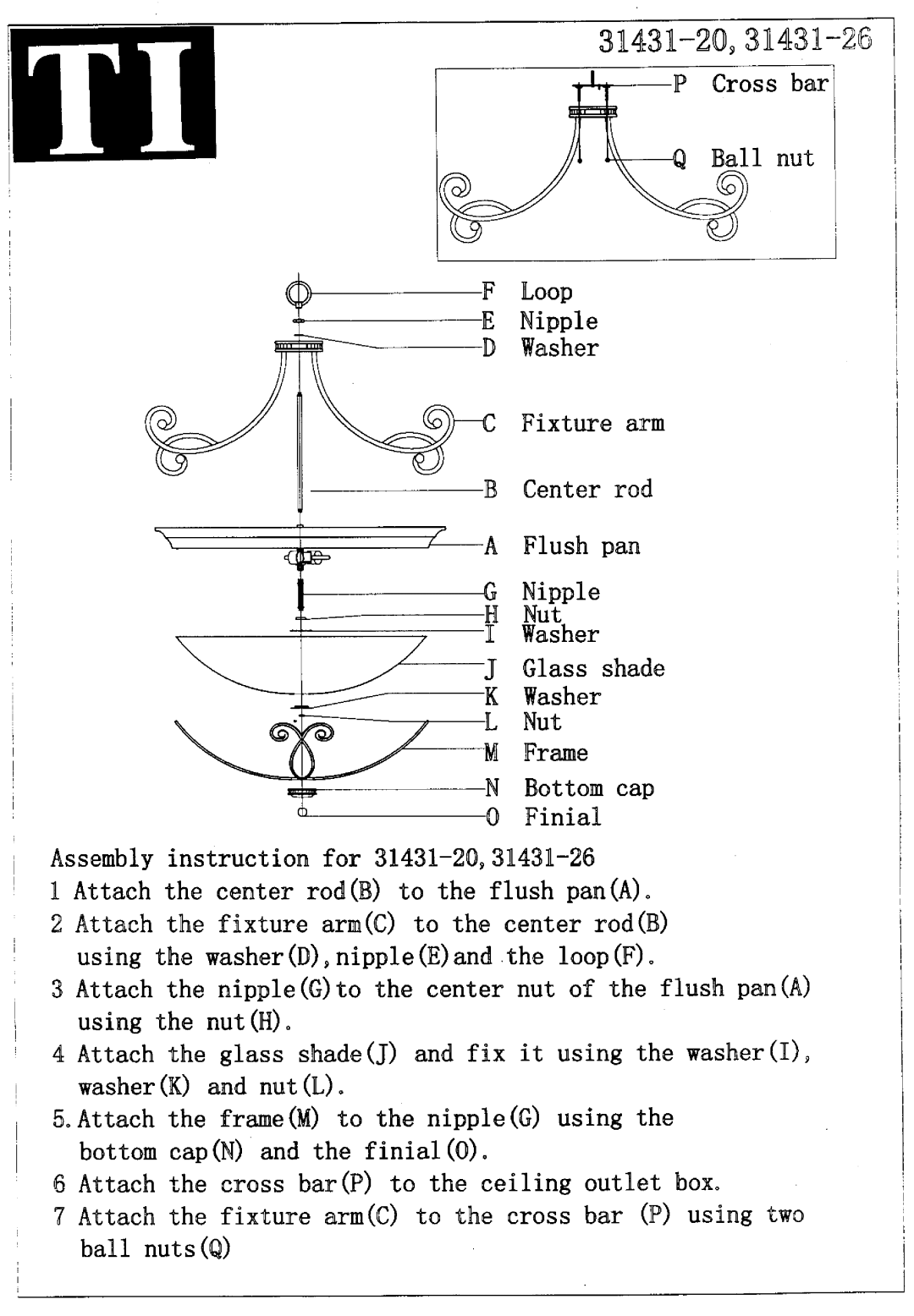 Triarch 31431-25 manual 