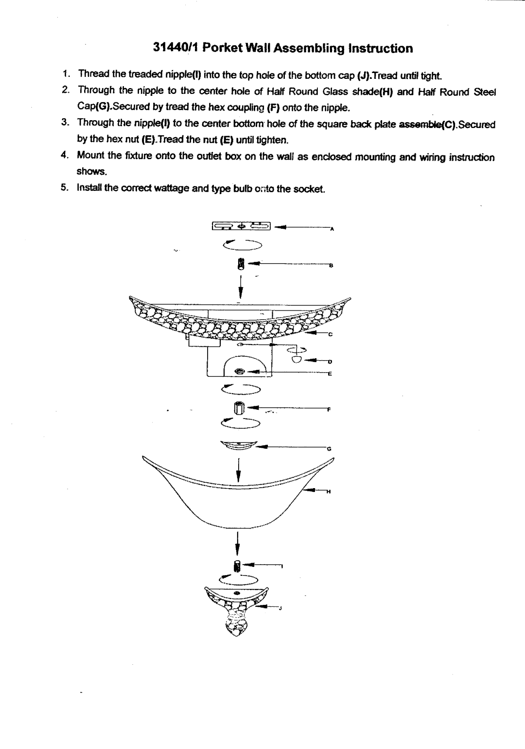 Triarch 31440/1 manual 