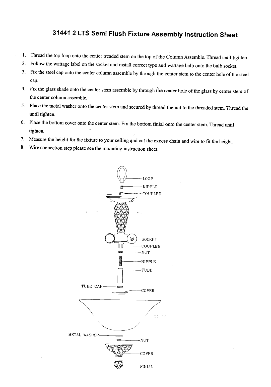 Triarch 31441 2LTS manual 