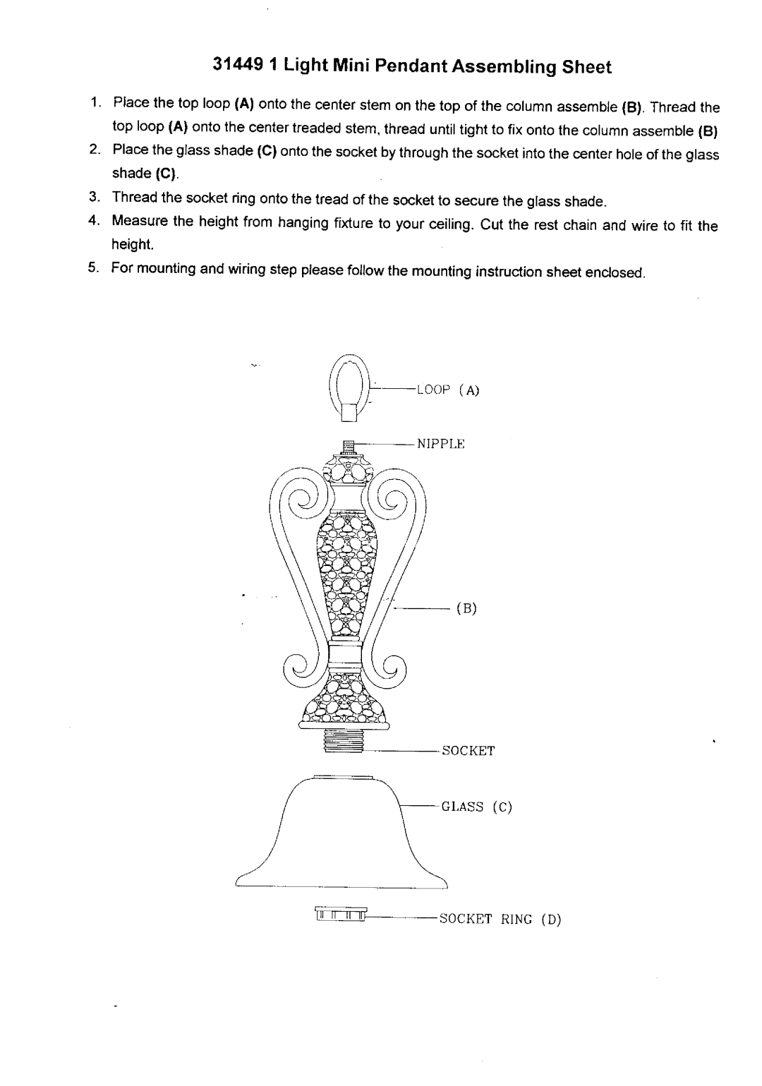 Triarch 31449 1 manual 