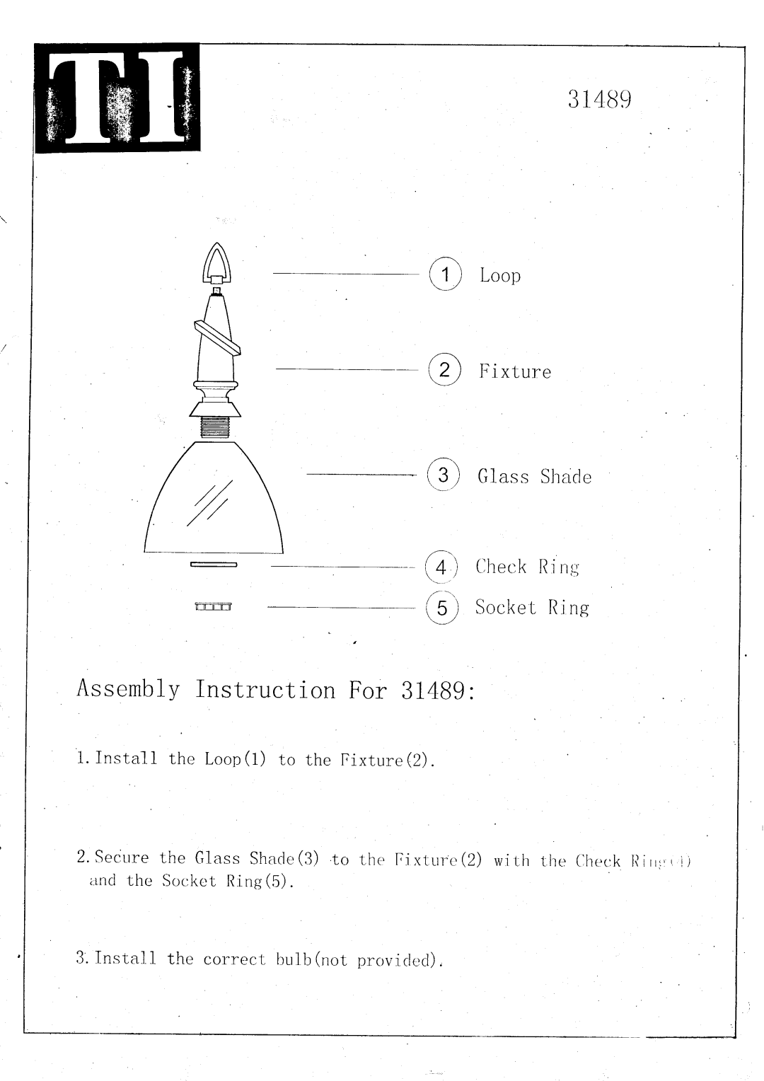 Triarch 31489 manual 