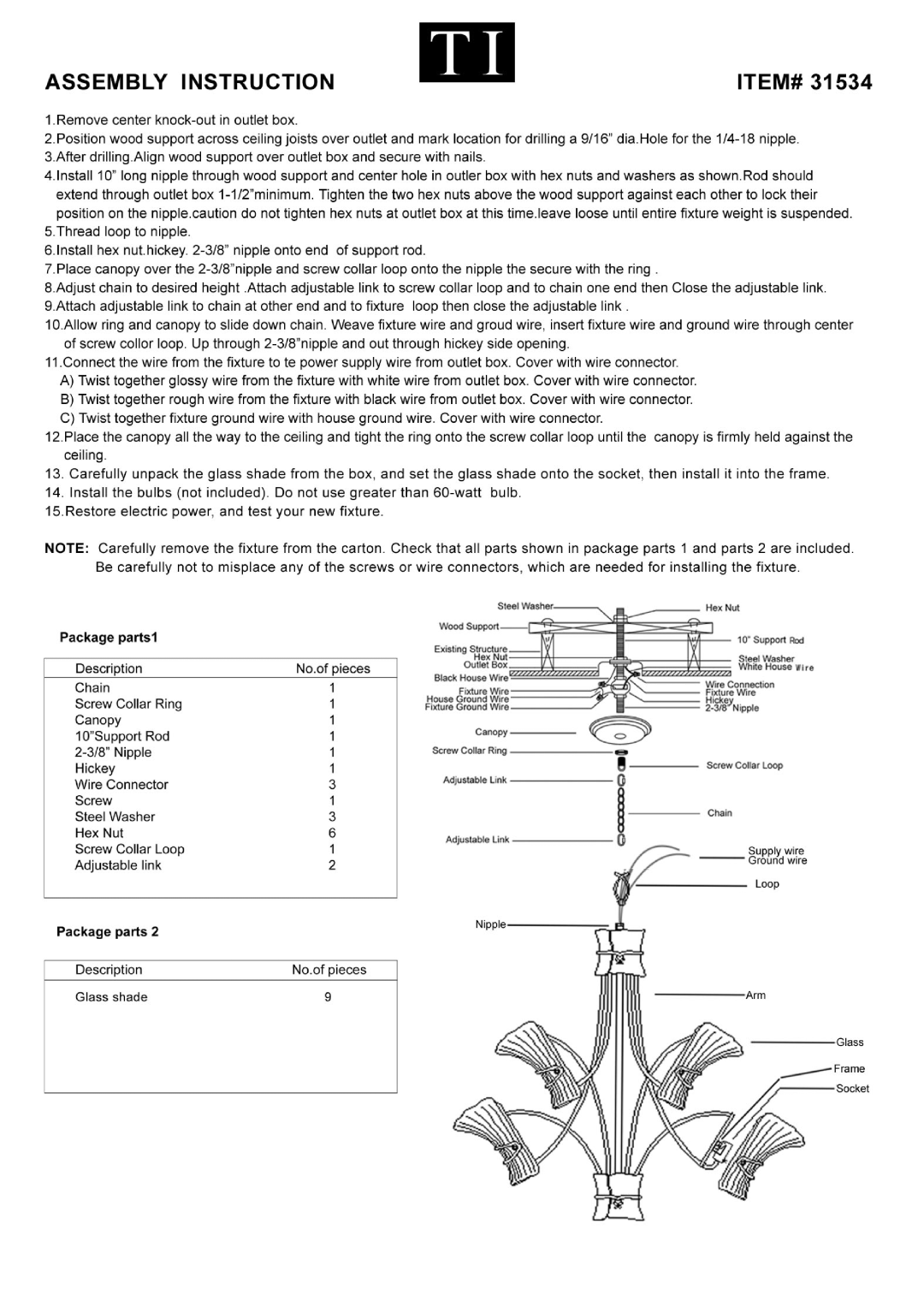 Triarch 31534 manual 