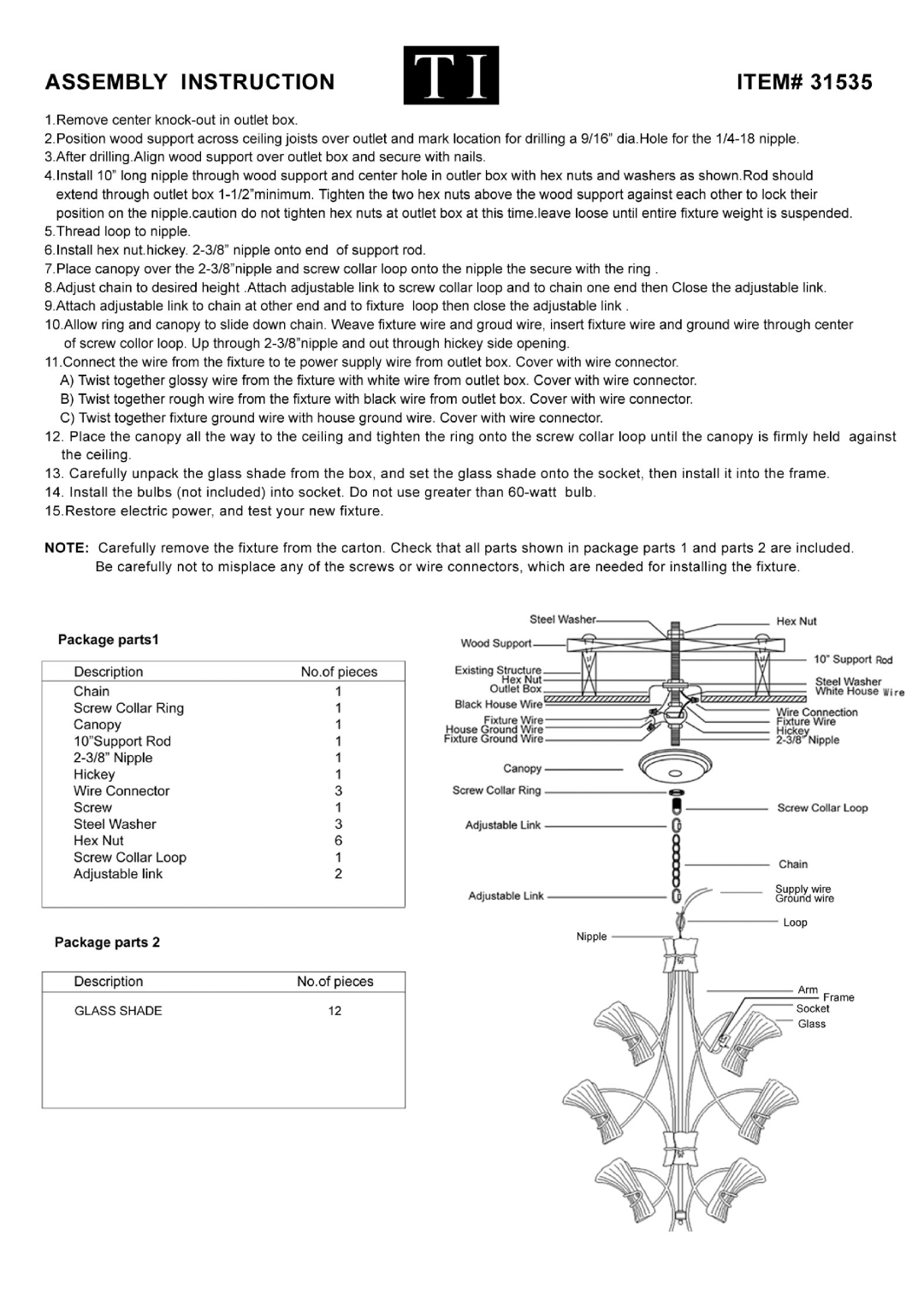 Triarch 31535 manual 