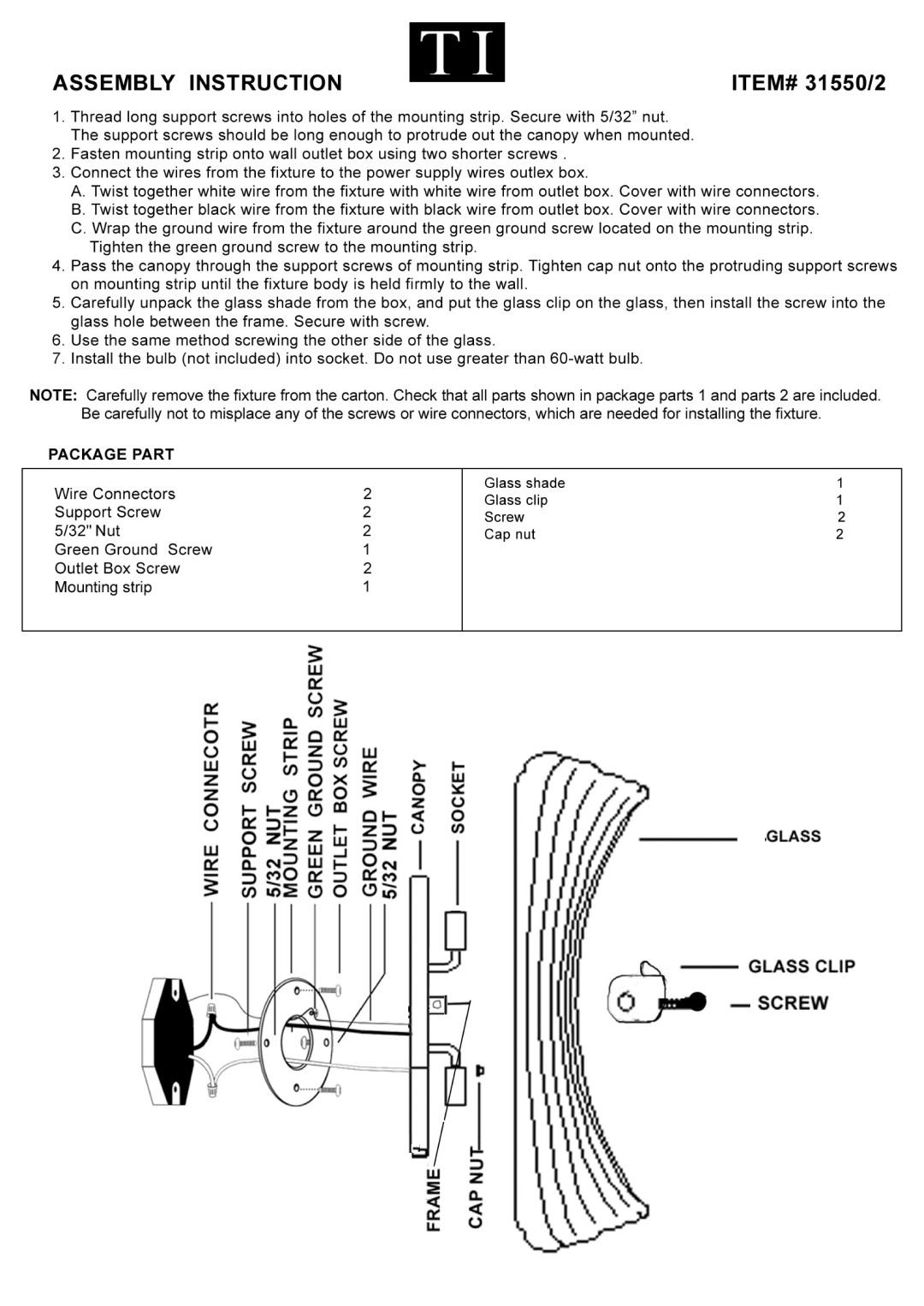 Triarch 31550-2 manual 