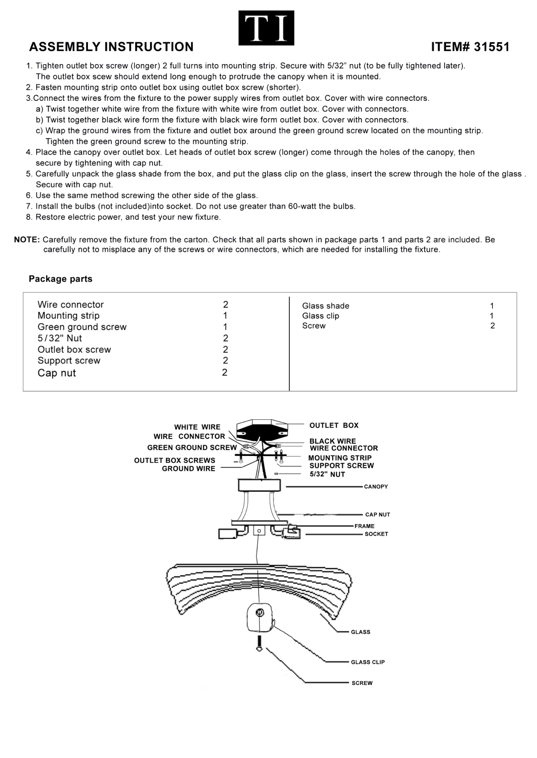 Triarch 31551 manual 