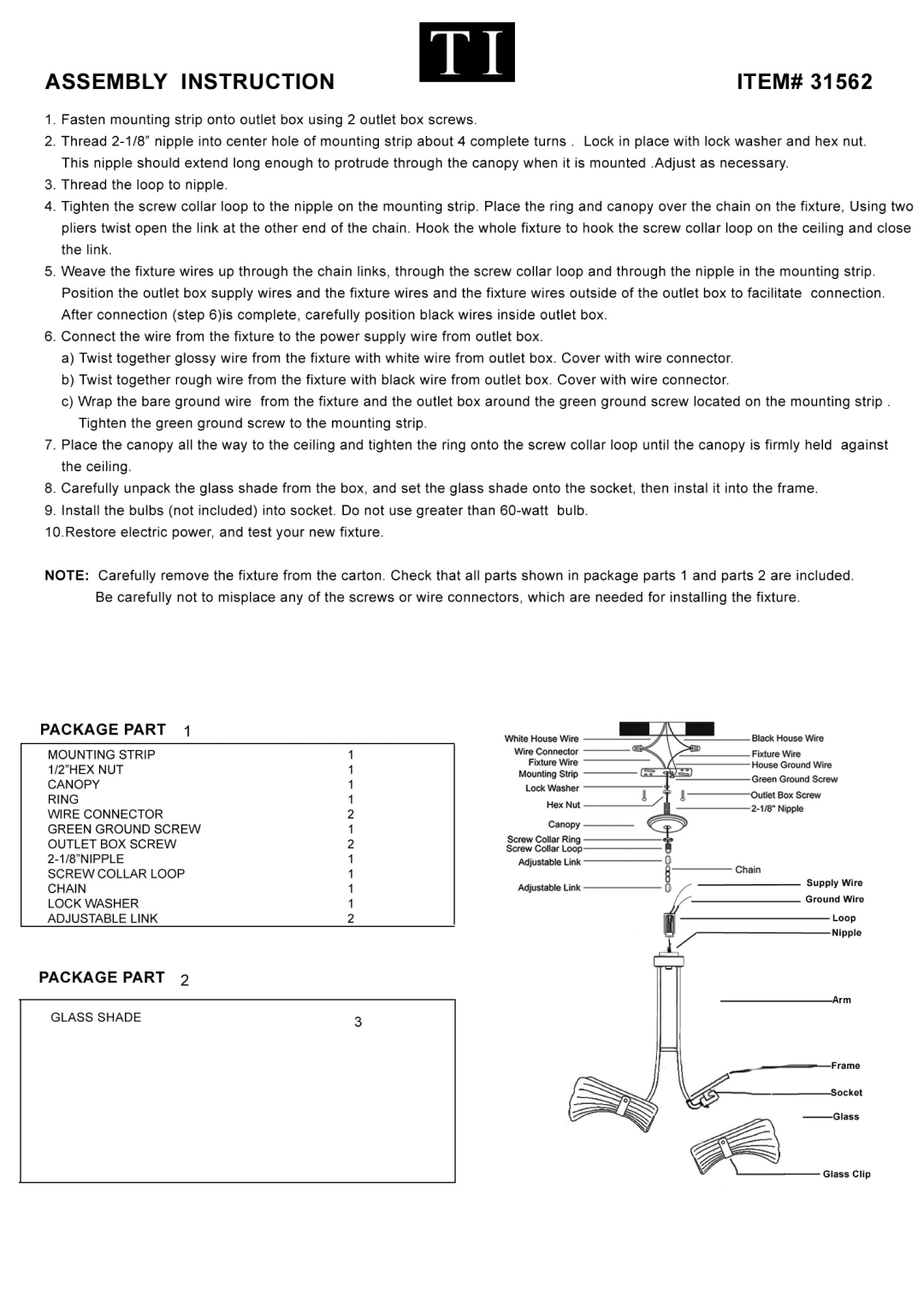 Triarch 31562 manual 