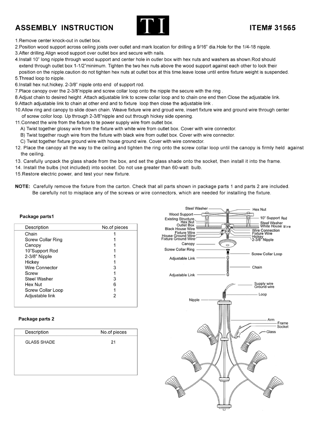 Triarch 31565 manual 