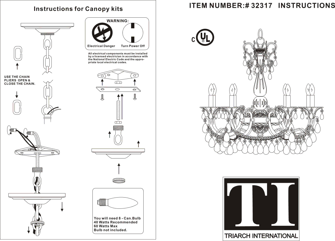 Triarch 32317 manual 