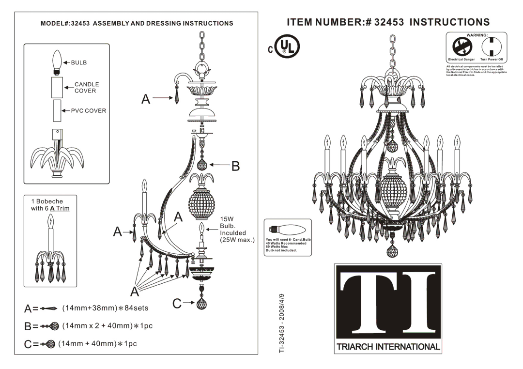 Triarch 32453 manual 