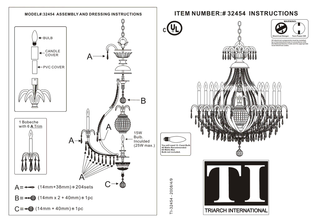 Triarch 32454 manual 