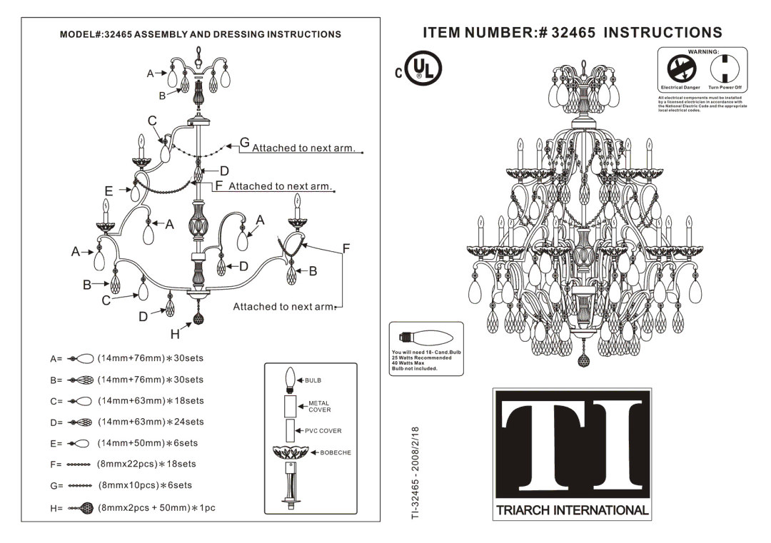 Triarch 32465 manual 