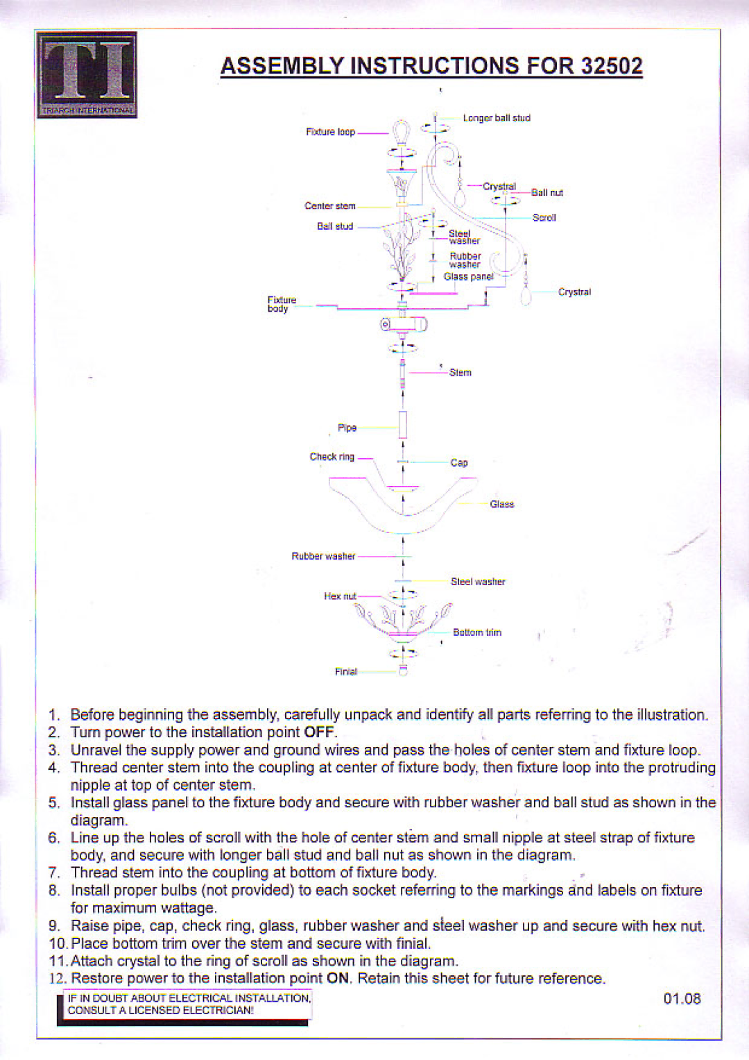 Triarch 32502 manual 