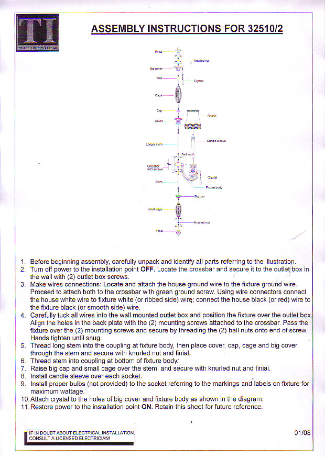 Triarch 32512, 32510 manual 