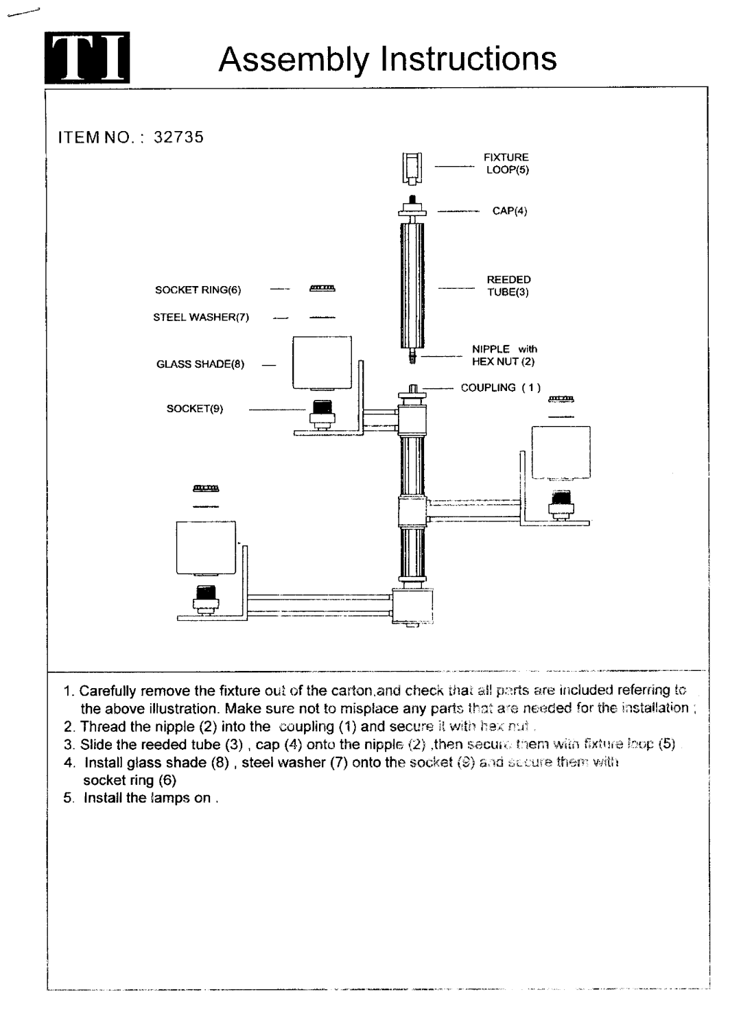 Triarch 32735 manual 