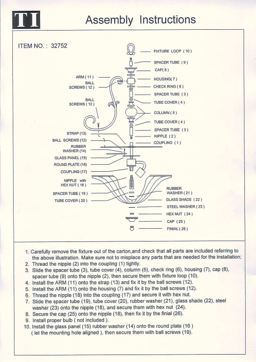 Triarch 32752 manual 