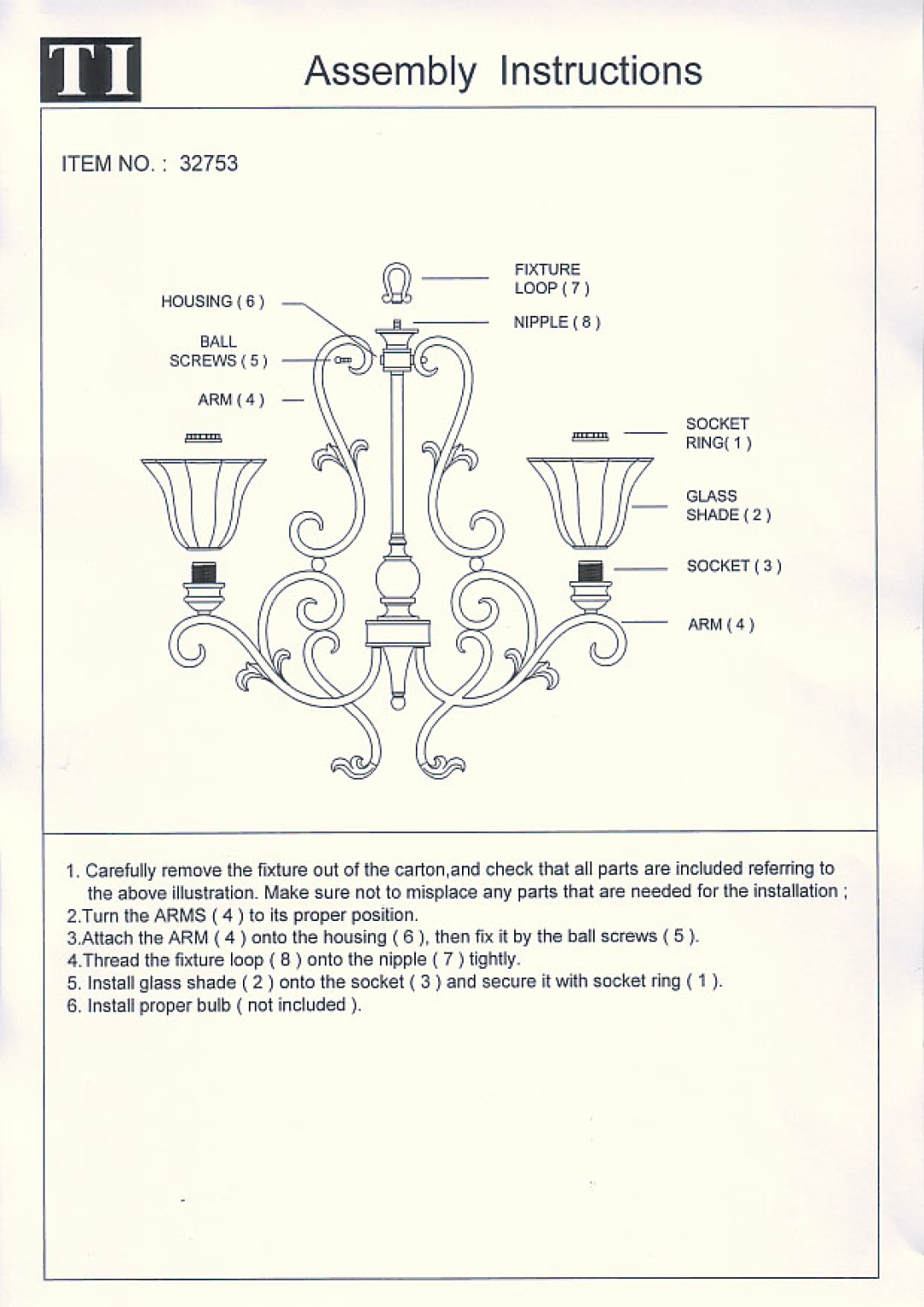 Triarch 32753 manual 