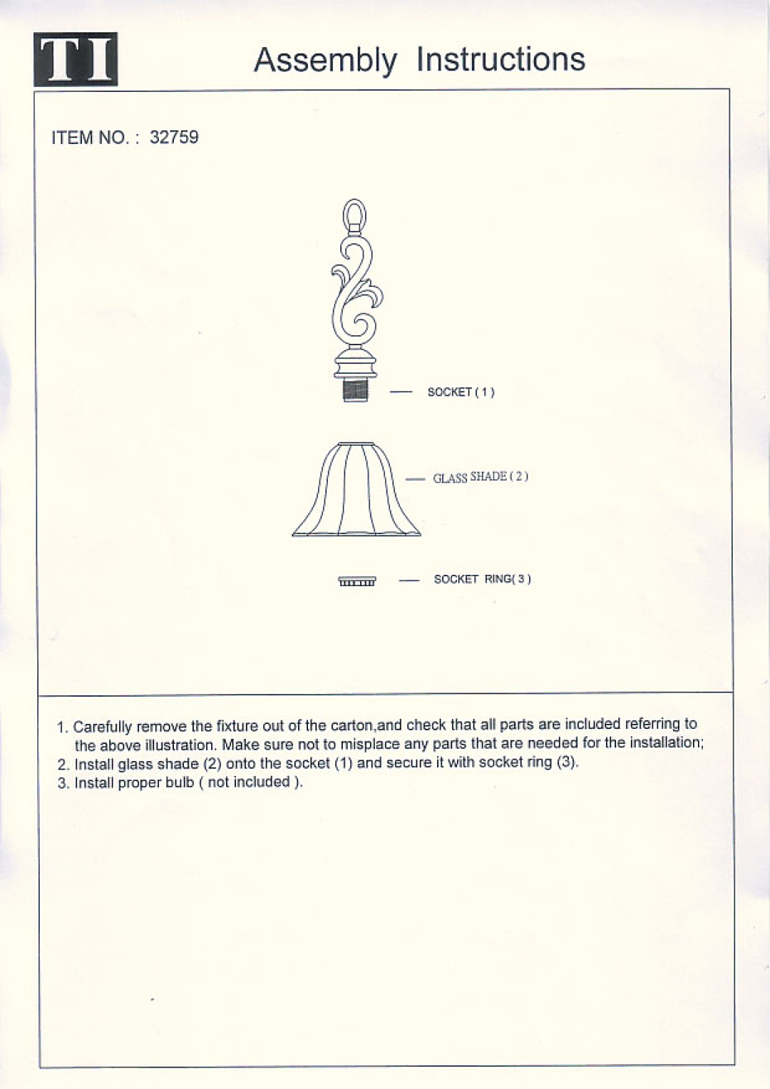 Triarch 32759 manual 