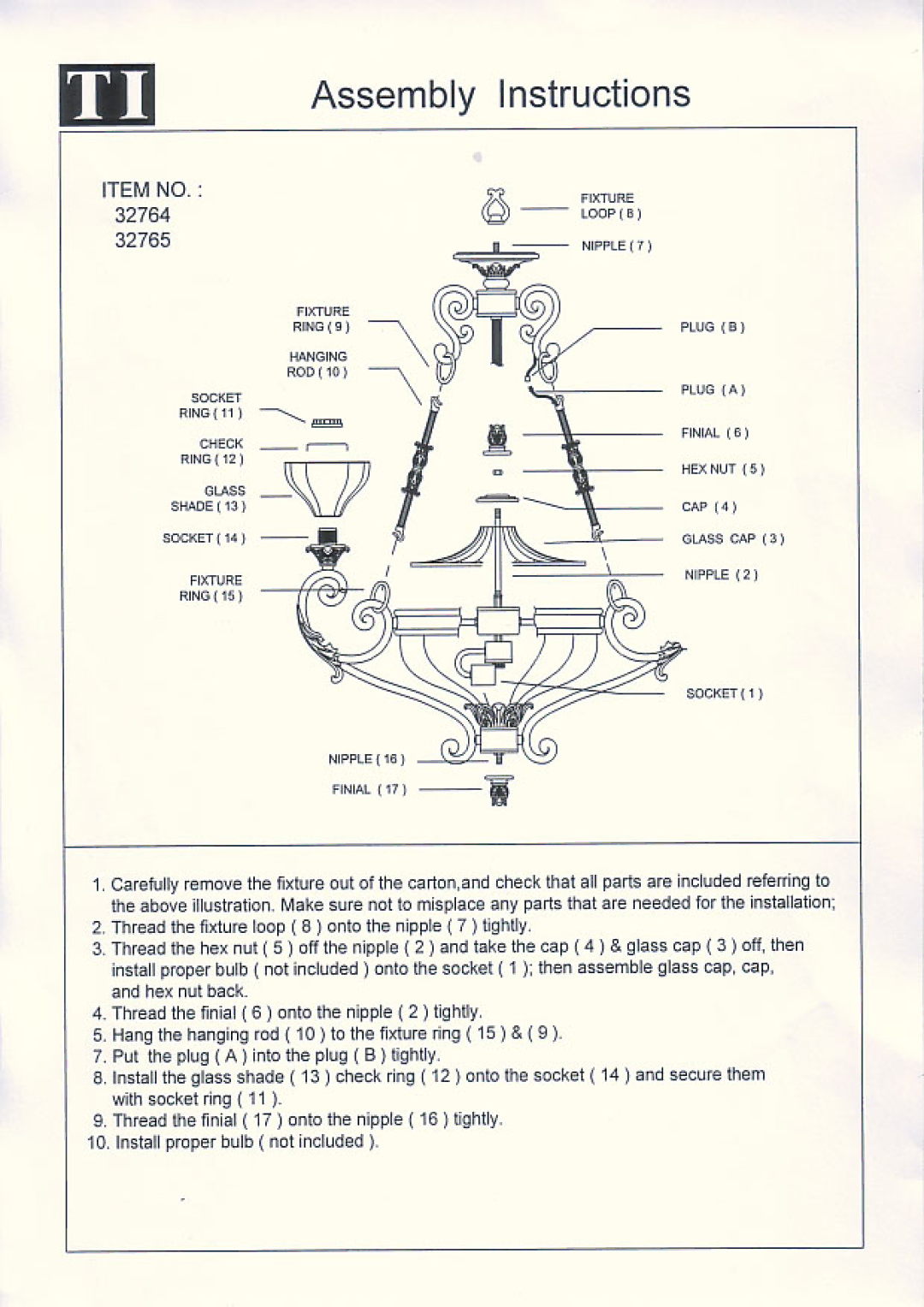 Triarch 32764 manual 