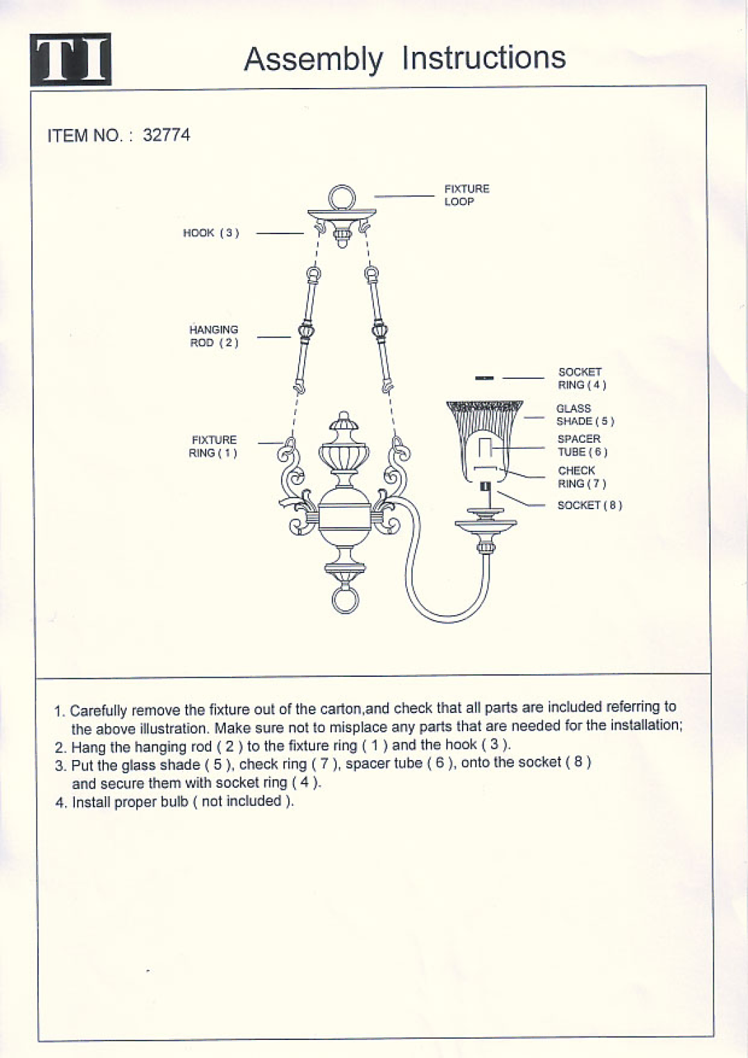 Triarch 32774 manual 