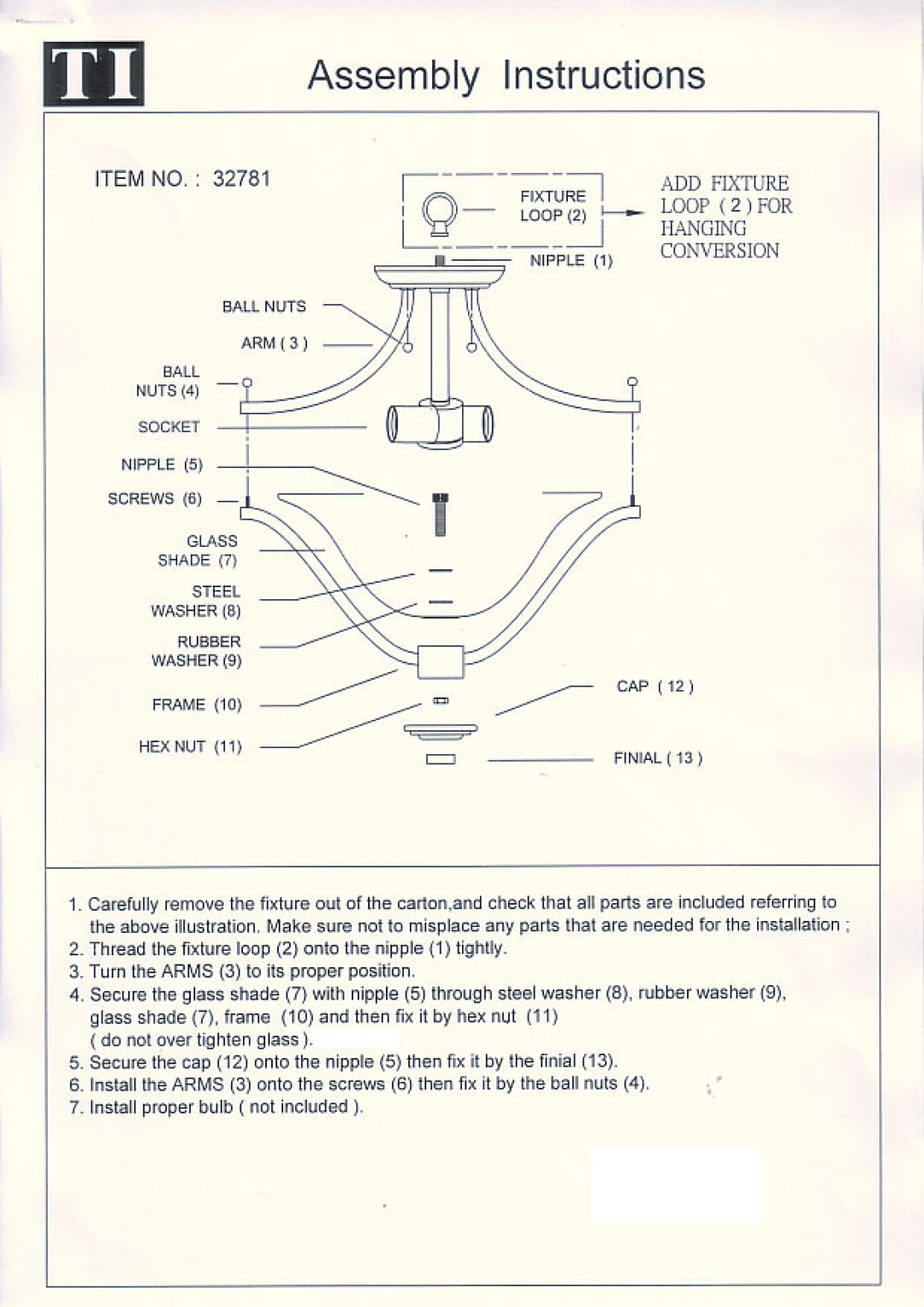Triarch 32781 manual 