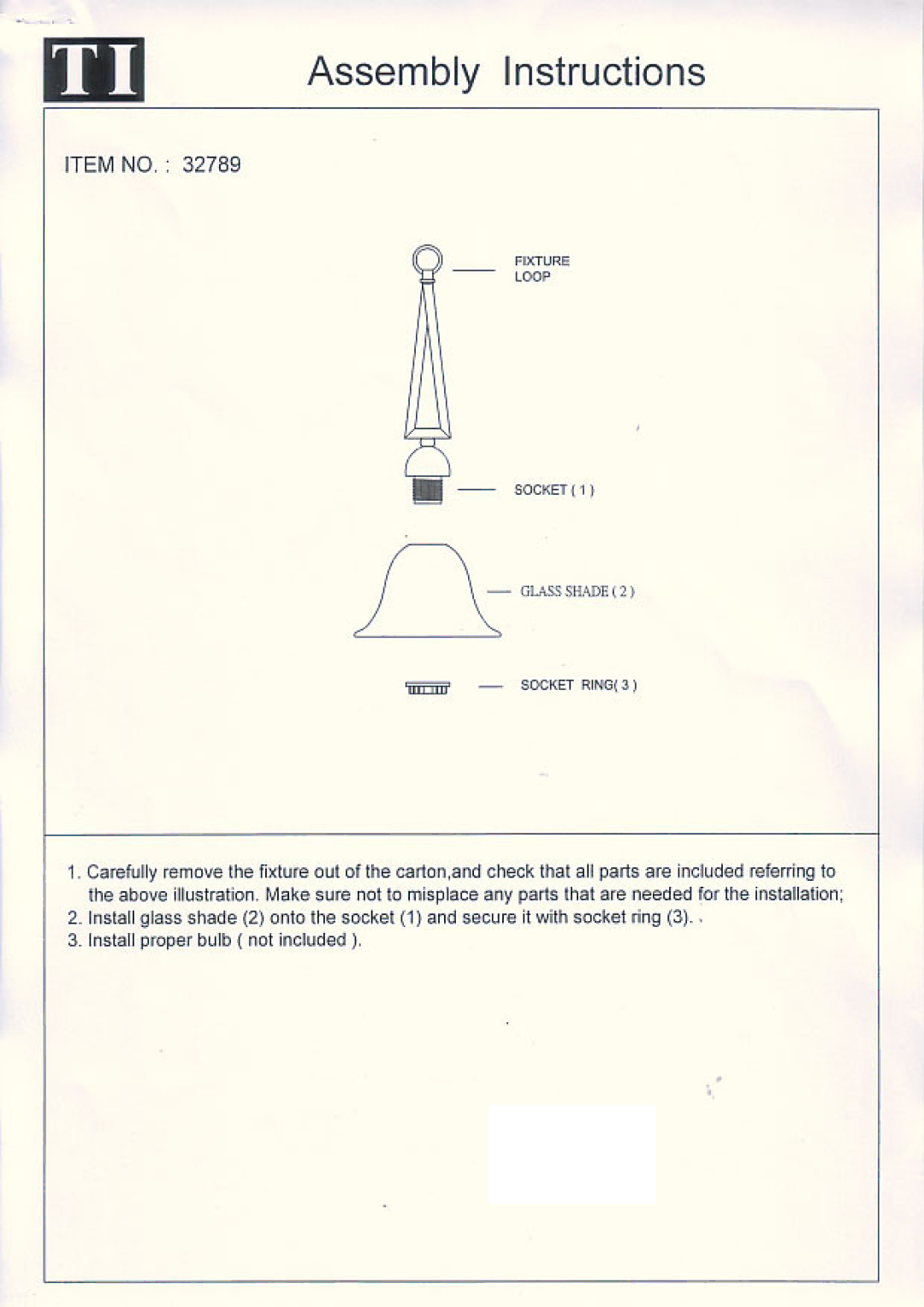 Triarch 32789 manual 