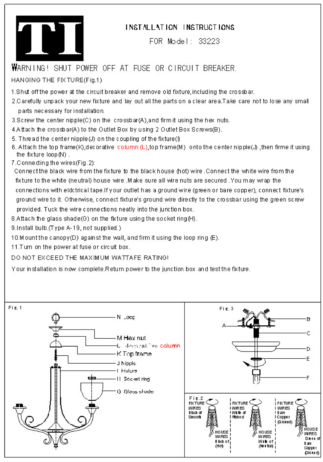 Triarch 33223 manual 