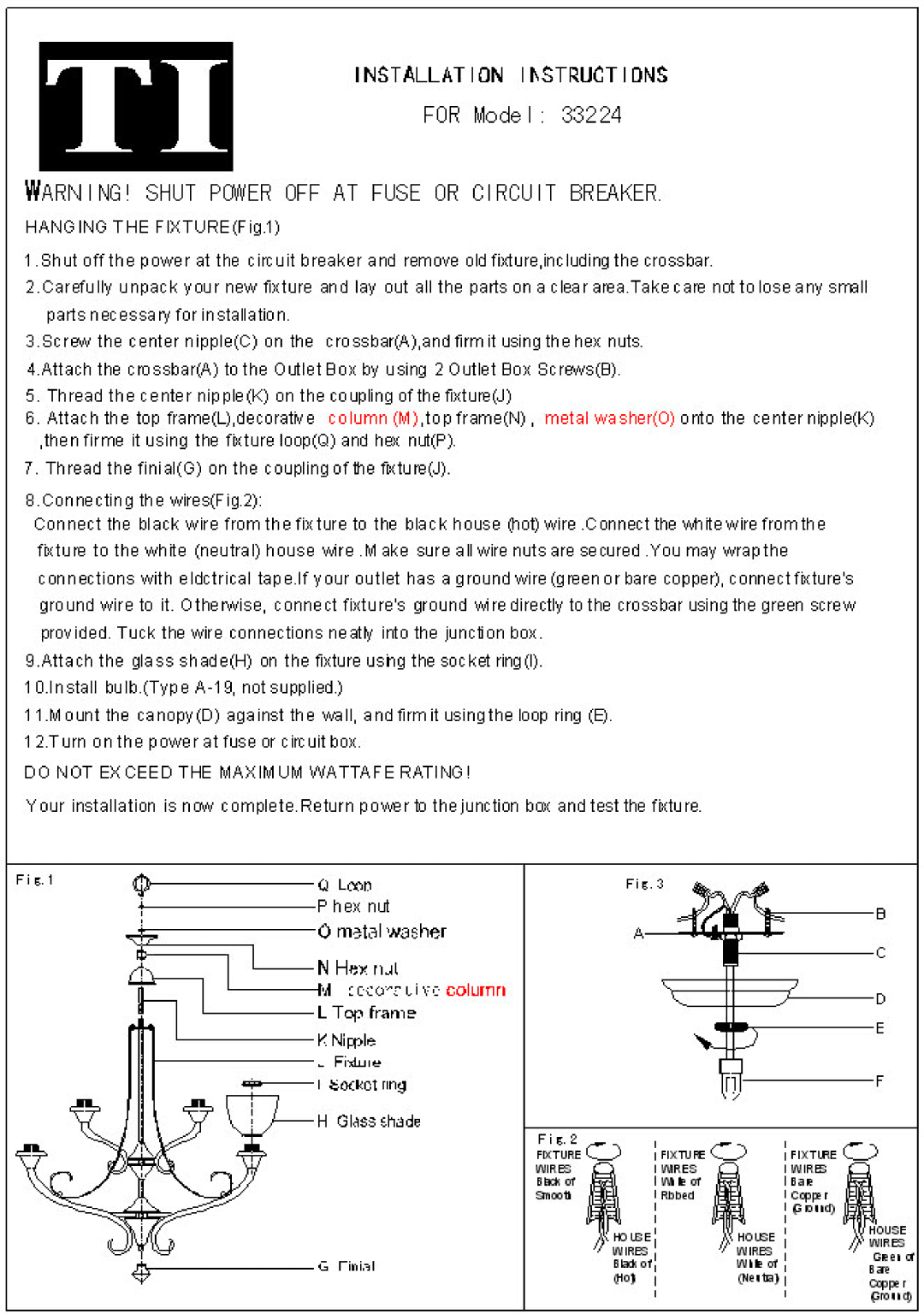 Triarch 33224 manual 