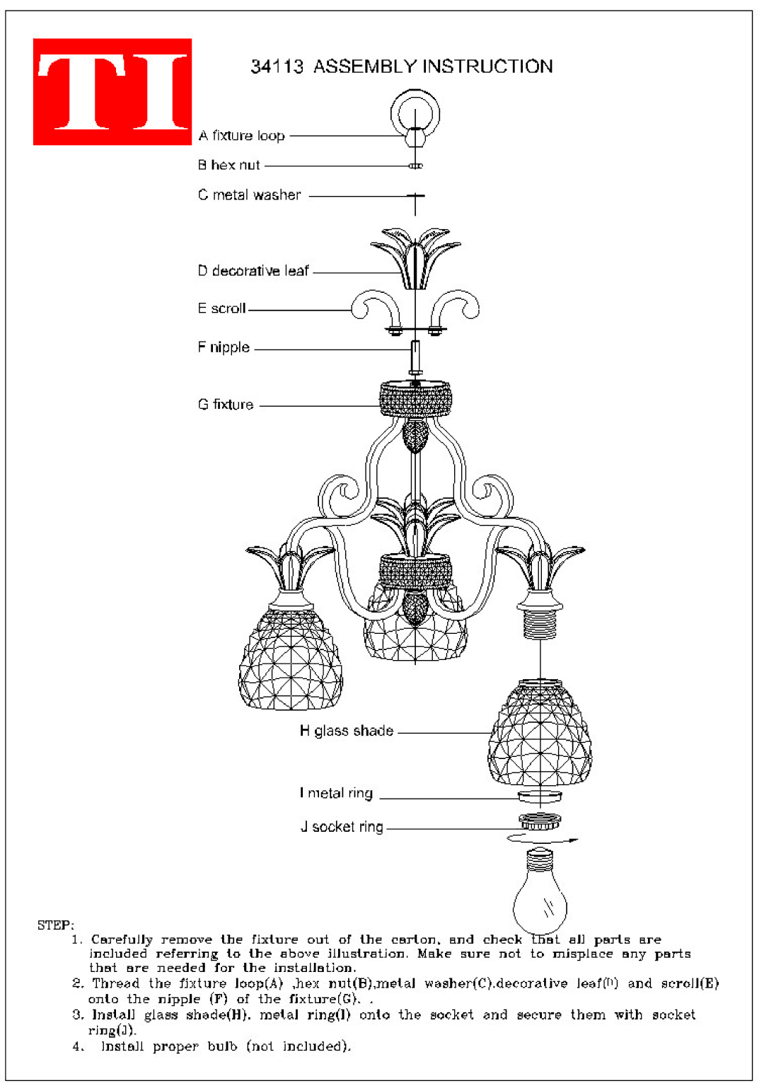 Triarch 34113 manual 