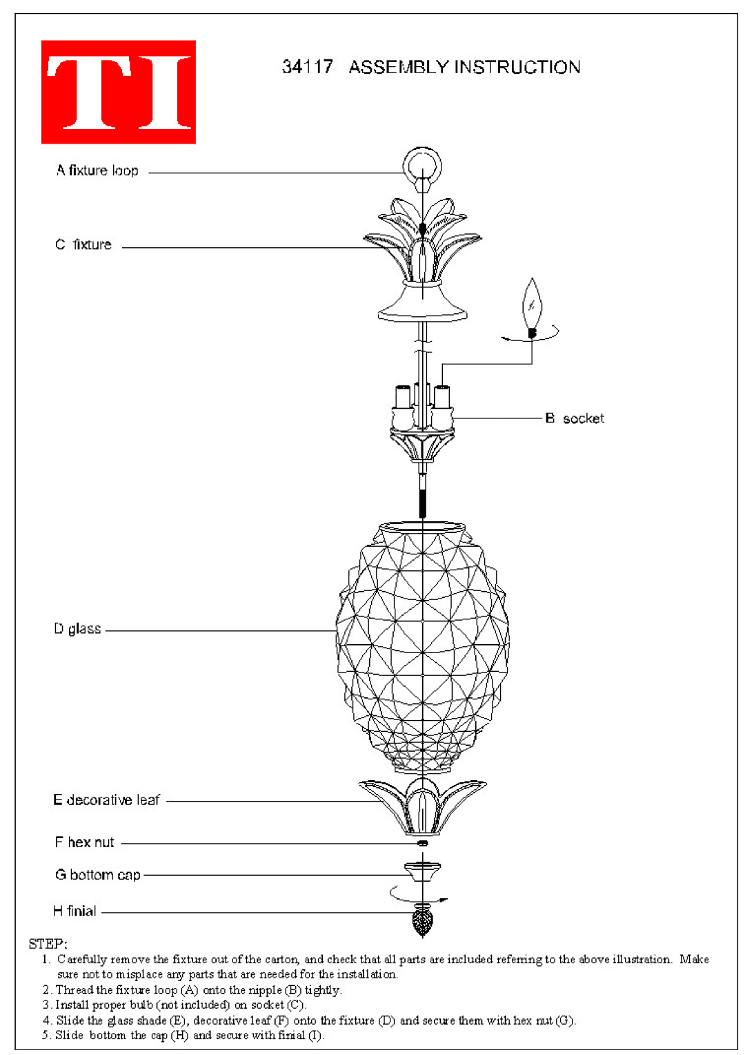 Triarch 34117 manual 