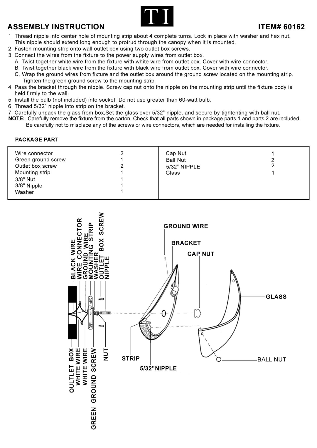 Triarch 60162 manual 