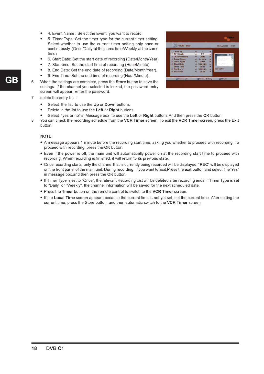 Triax DVB C1 manual 