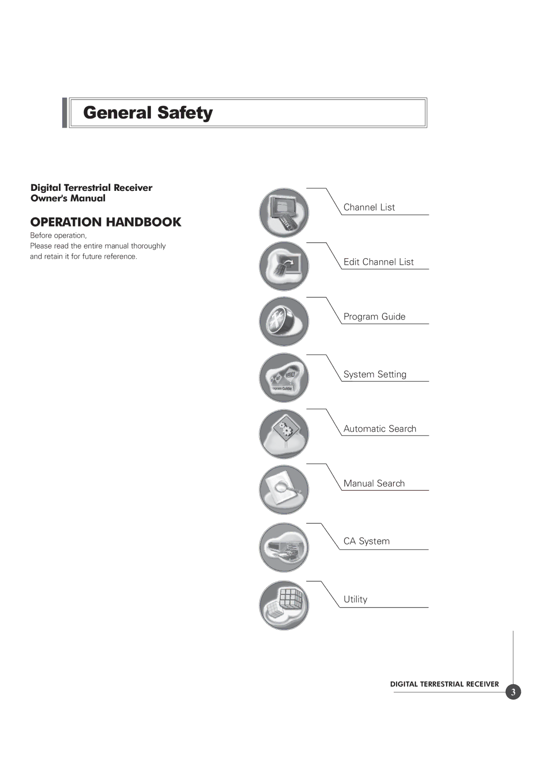 Triax TR 305 manual Operation Handbook 