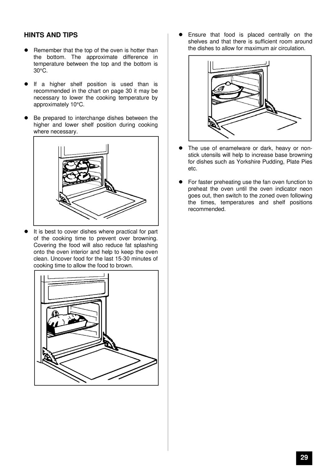 Tricity Bendix BD 921 installation instructions Hints and Tips 