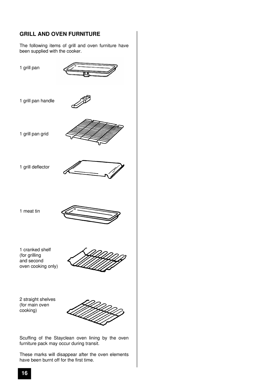 Tricity Bendix BD 985 installation instructions Grill and Oven Furniture 