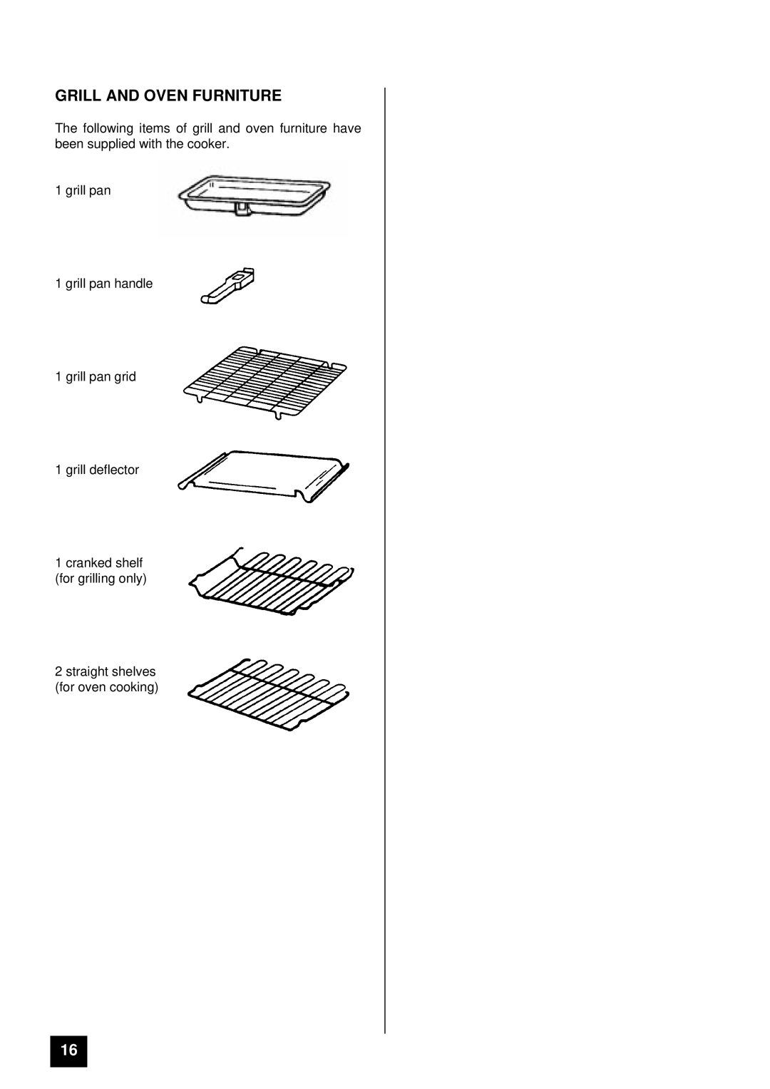 Tricity Bendix BD900 installation instructions Grill and Oven Furniture 