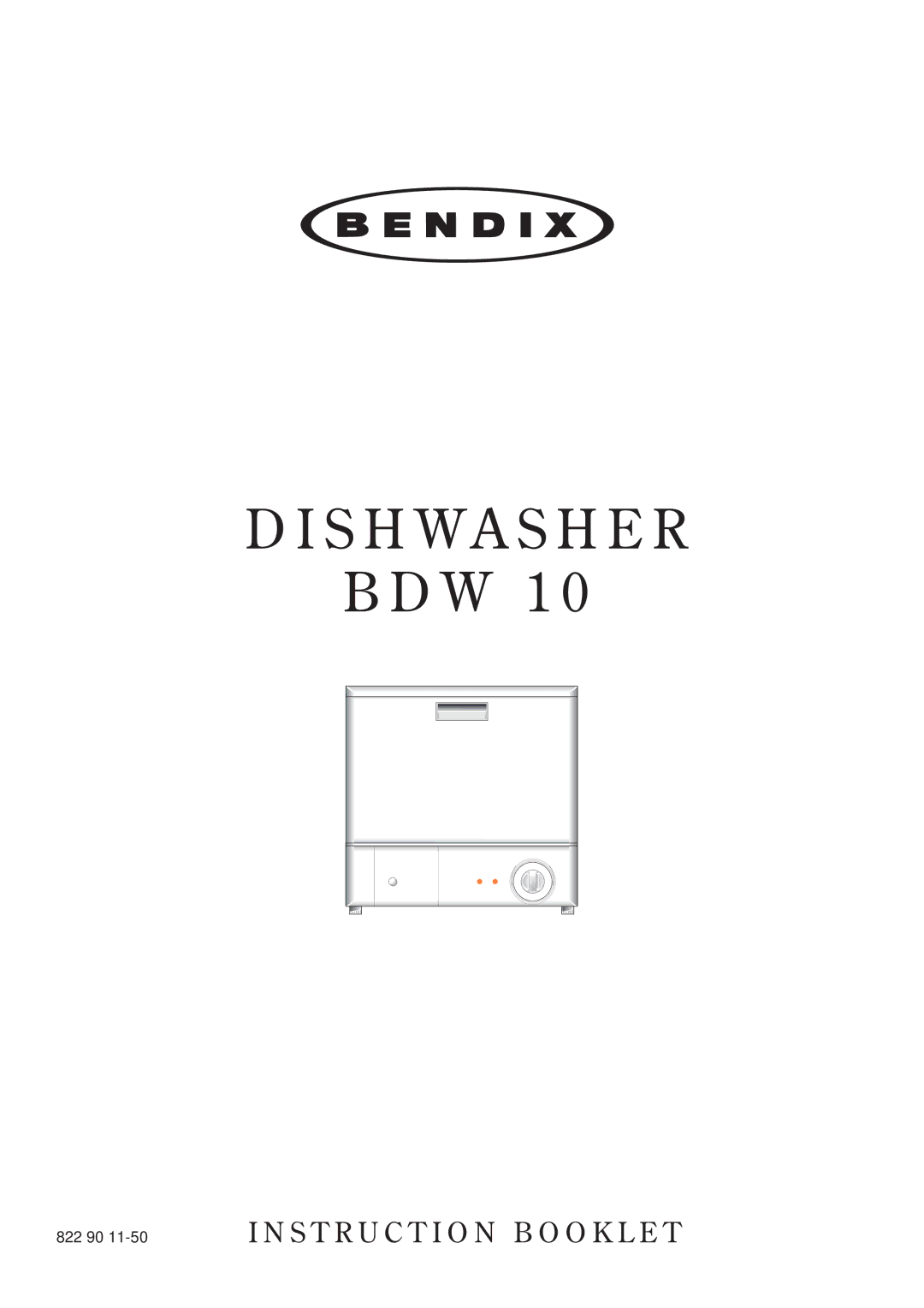 Tricity Bendix BDW 10 manual S H Wa S H E R 