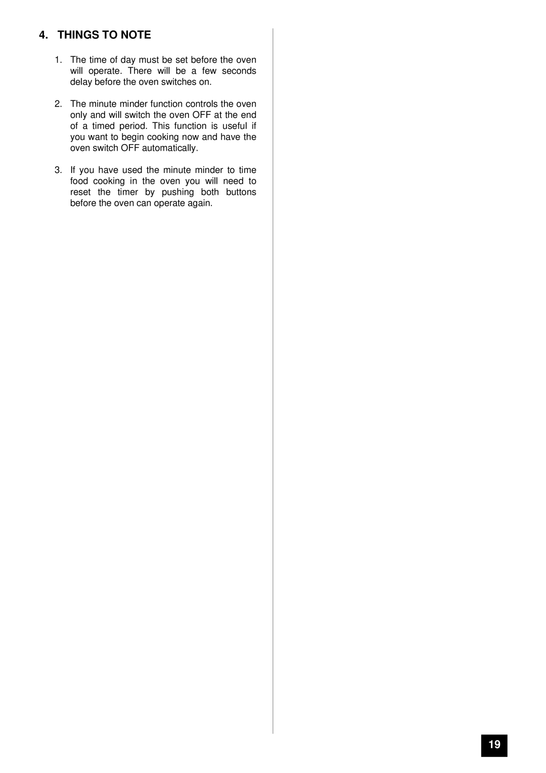 Tricity Bendix BS 612/2 installation instructions Things to Note 