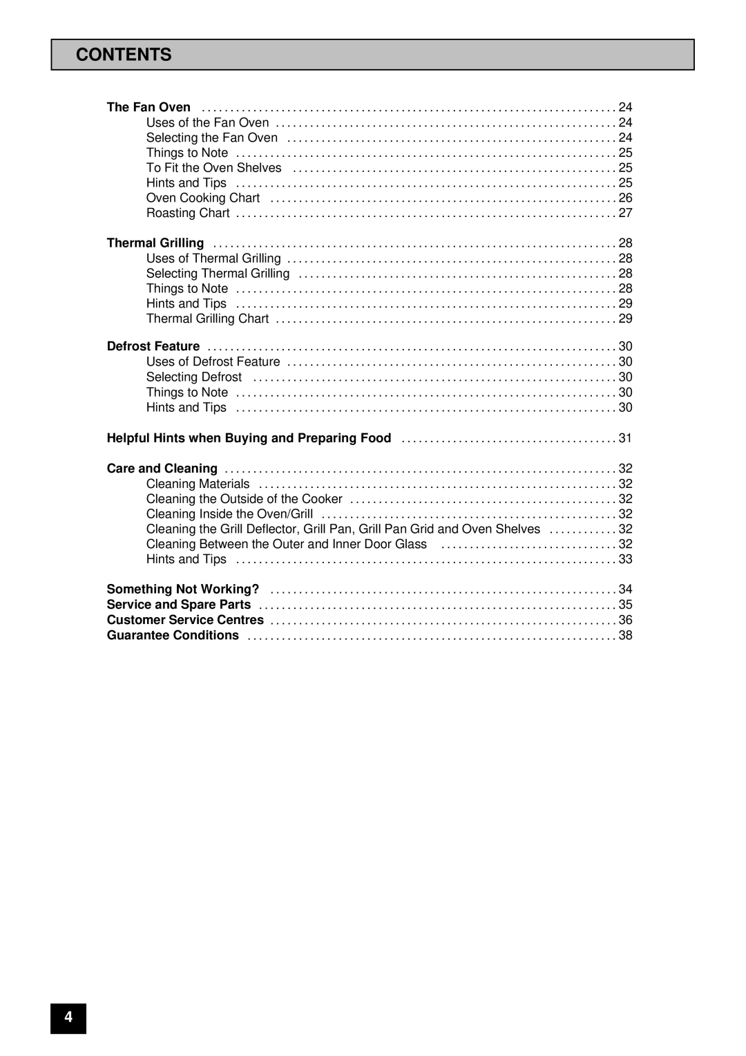 Tricity Bendix BS 613/2 installation instructions Helpful Hints when Buying and Preparing Food 