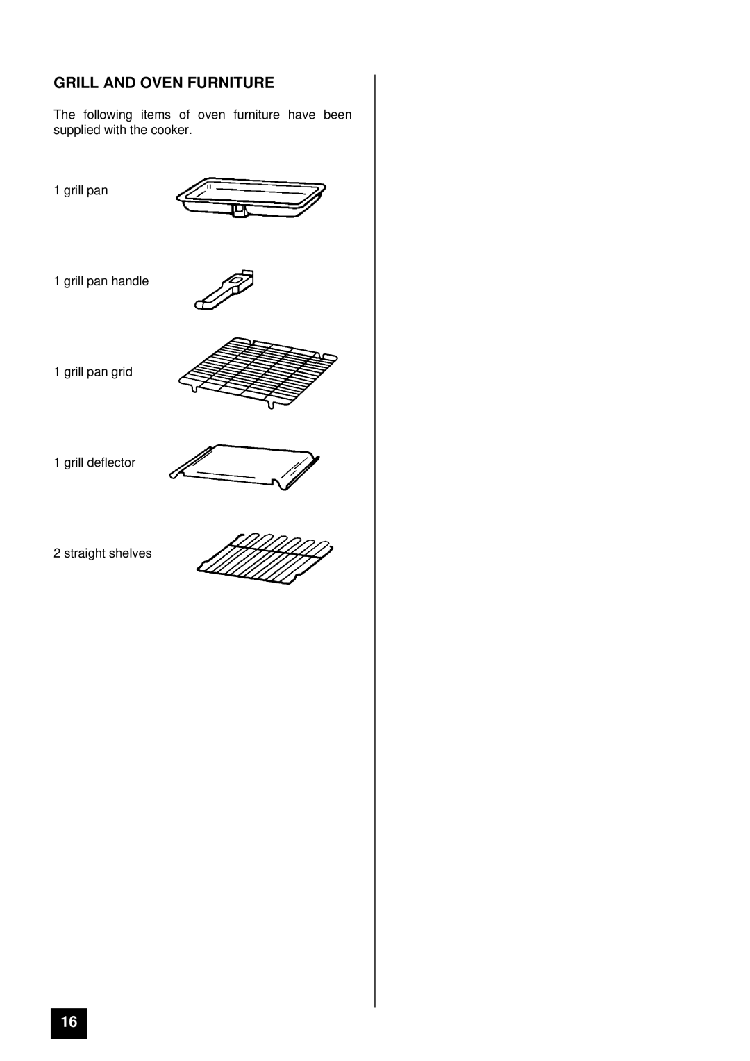 Tricity Bendix BS 615 SO installation instructions Grill and Oven Furniture 