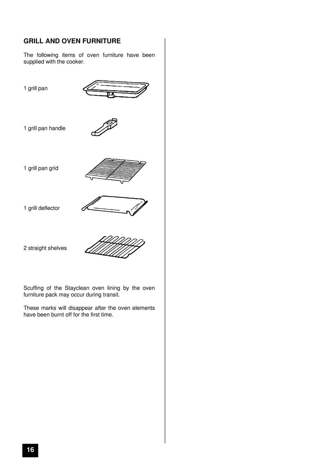 Tricity Bendix BS680-1 installation instructions Grill and Oven Furniture 