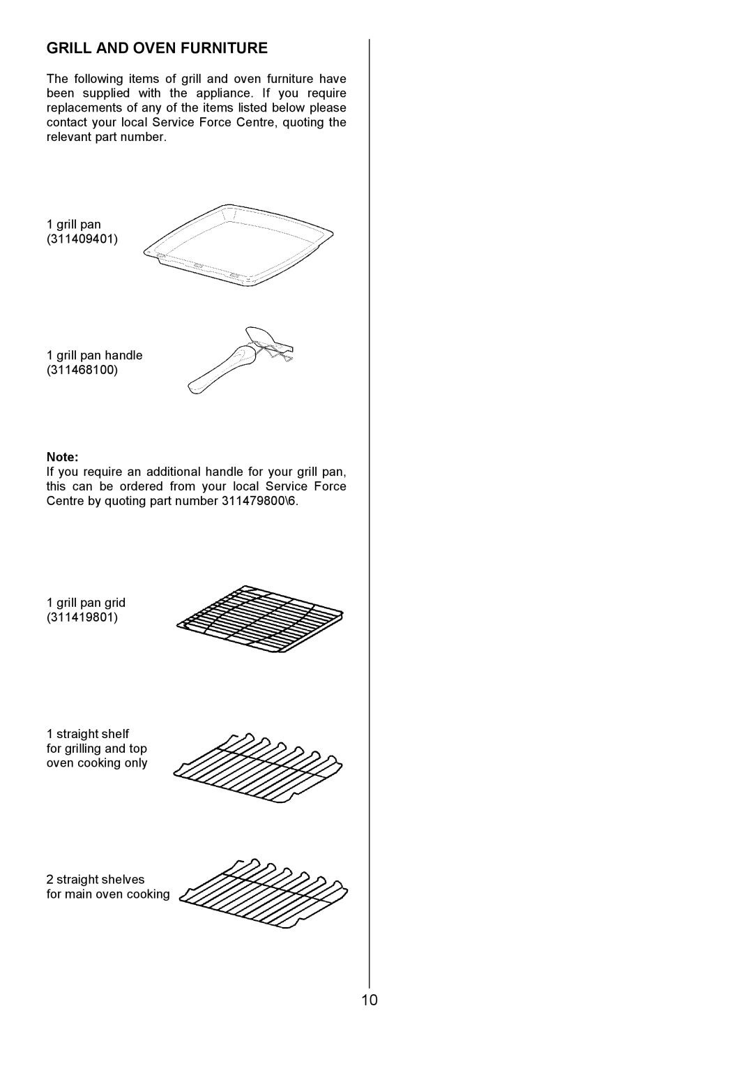 Tricity Bendix CSE500 installation instructions Grill and Oven Furniture 