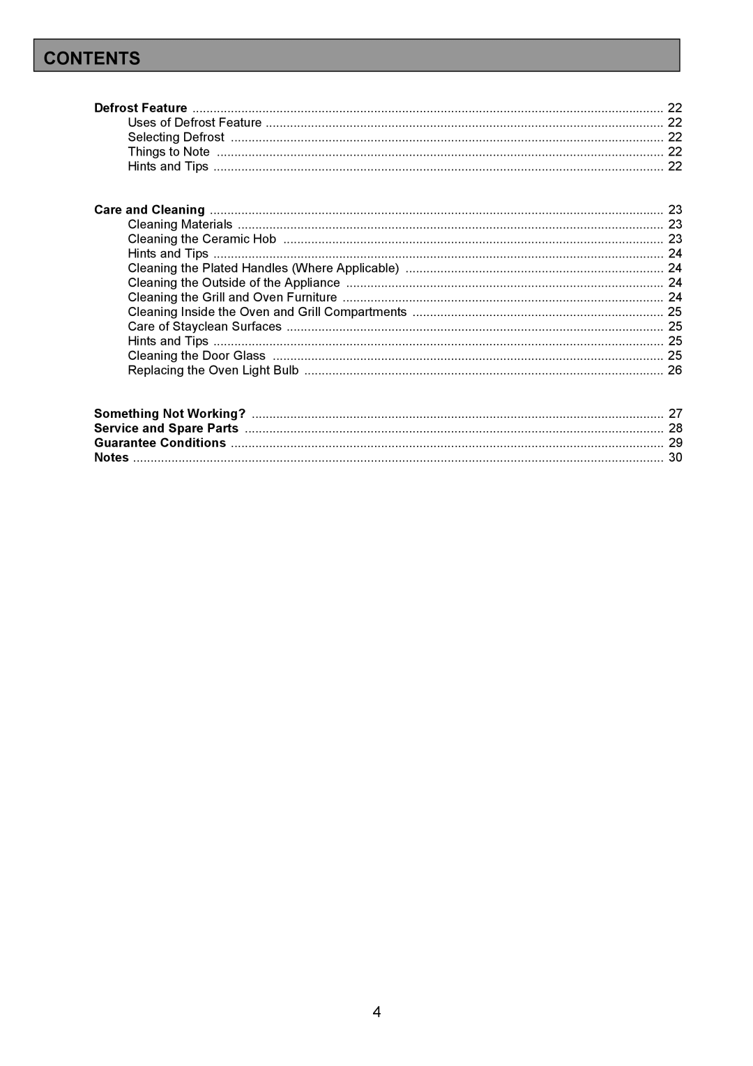 Tricity Bendix CSE500 installation instructions Contents 