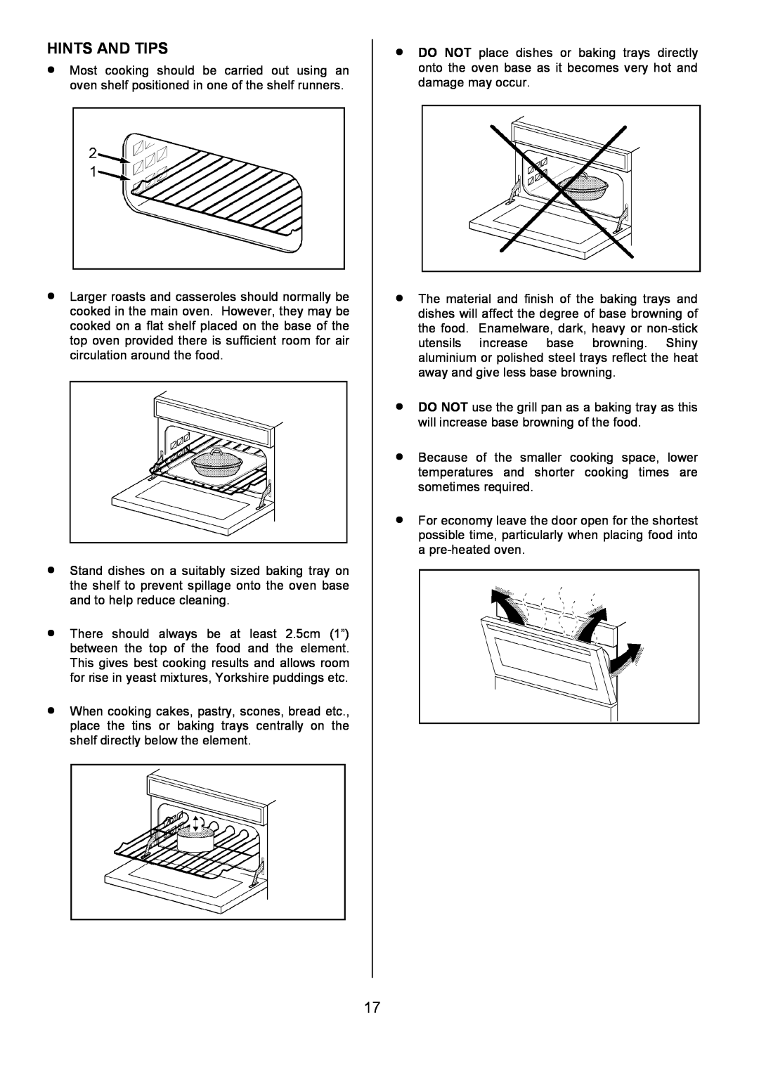 Tricity Bendix CSE500 installation instructions Hints And Tips 