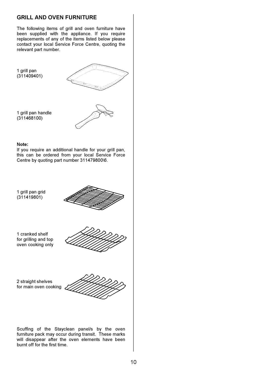 Tricity Bendix CSE560 installation instructions Grill and Oven Furniture 