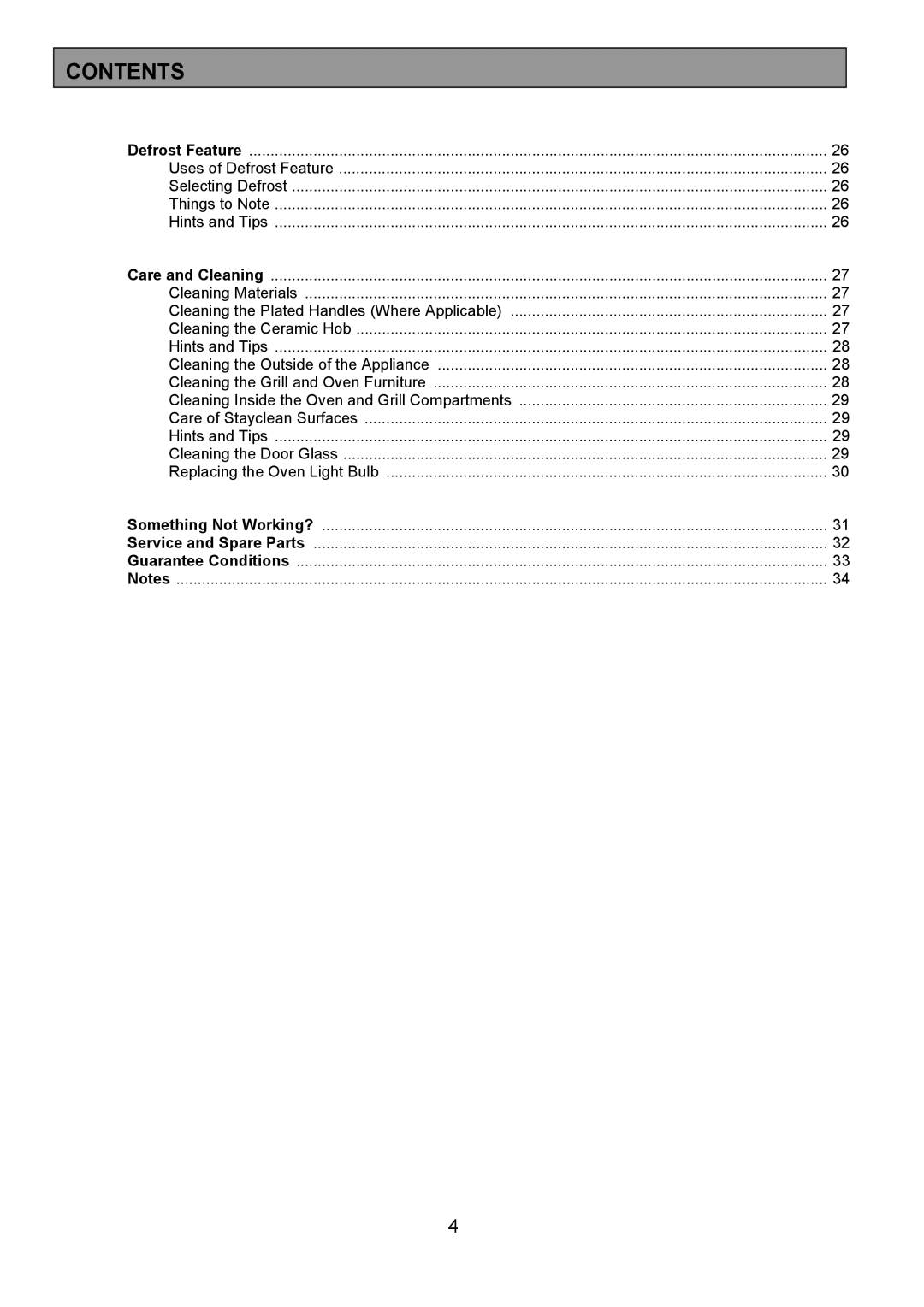 Tricity Bendix CSE560 installation instructions Uses of Defrost Feature 