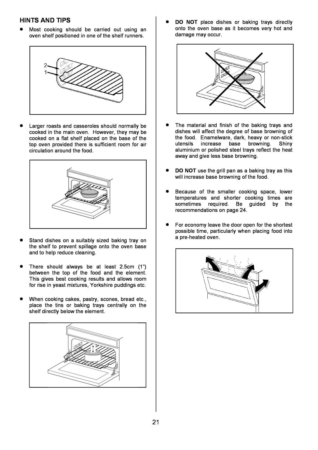 Tricity Bendix CSE560 installation instructions Hints And Tips 