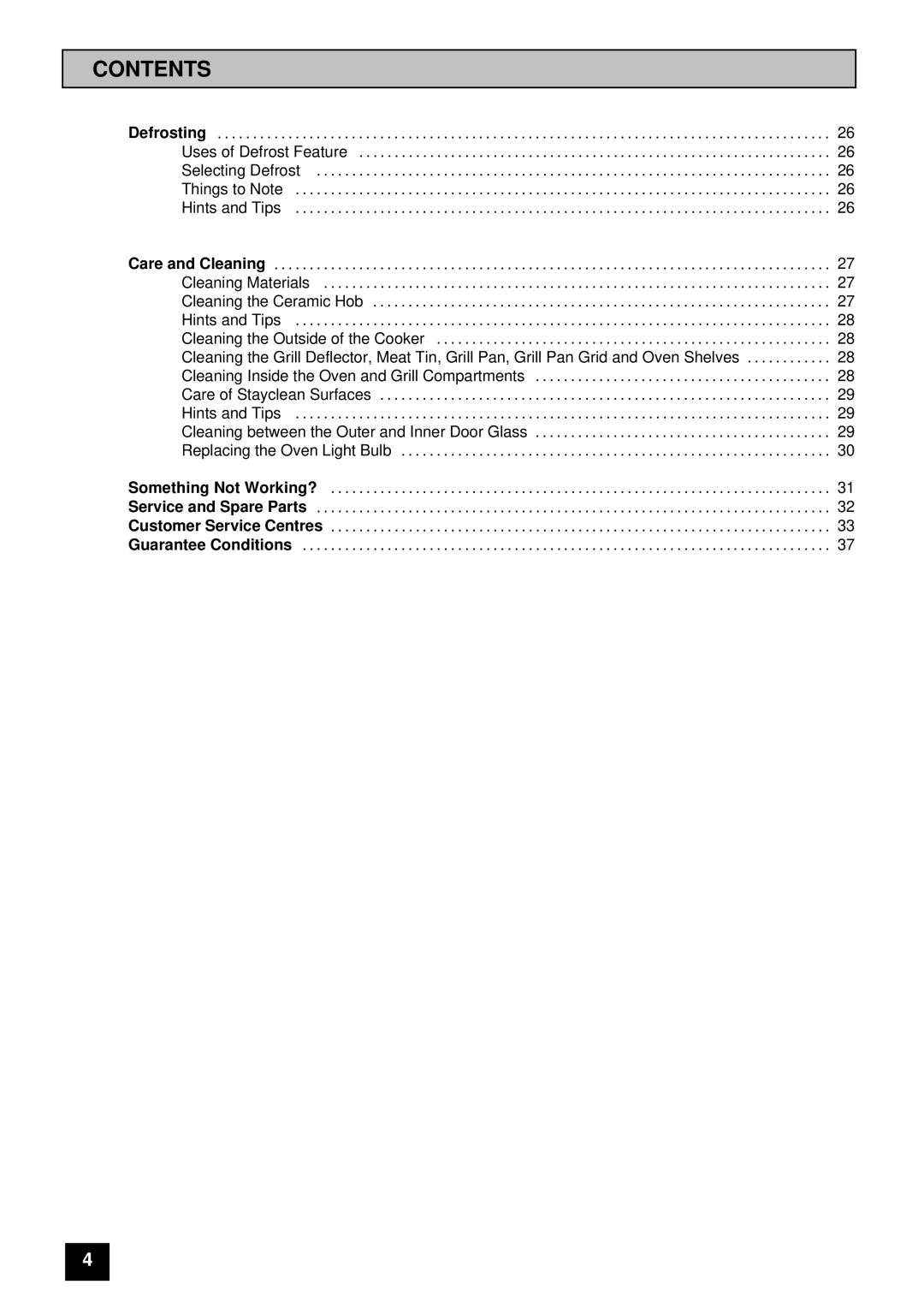 Tricity Bendix CSI 2500 installation instructions Contents 