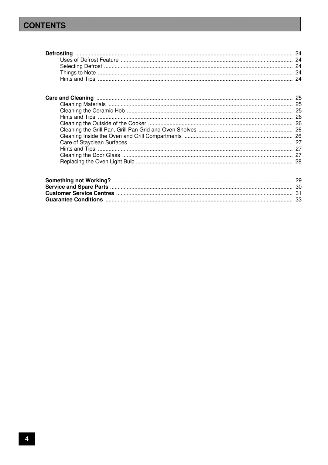 Tricity Bendix CSIE 510 installation instructions Uses of Defrost Feature 