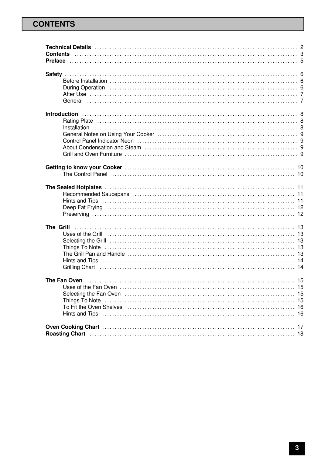 Tricity Bendix CSIE316 installation instructions Contents 